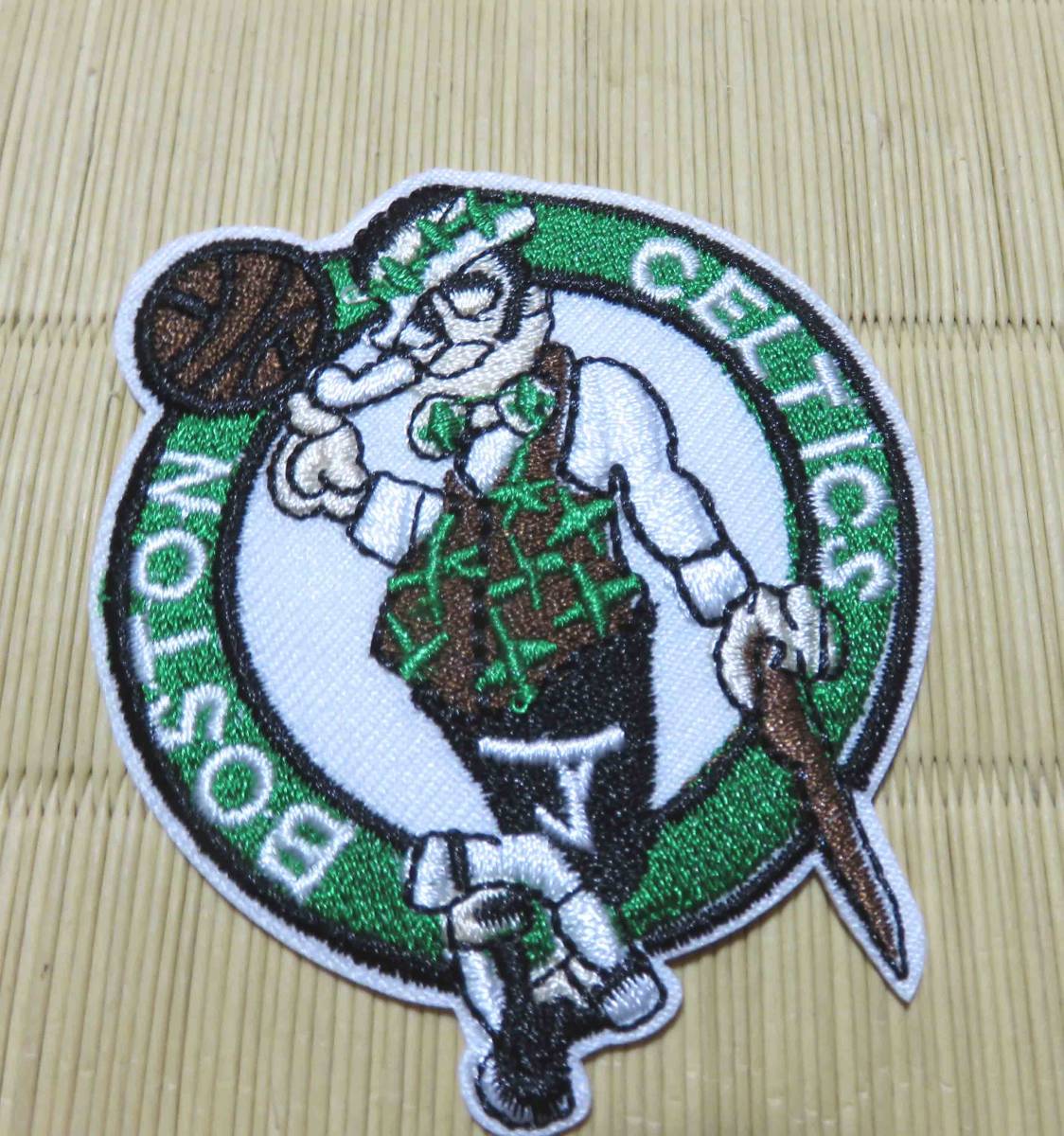 MD緑茶■新品NBAボストン・セルティックスBoston Celtics 刺繍ワッペン（パッチ）◆バスケットボール◎アメリカ　　スポーツ◆激渋