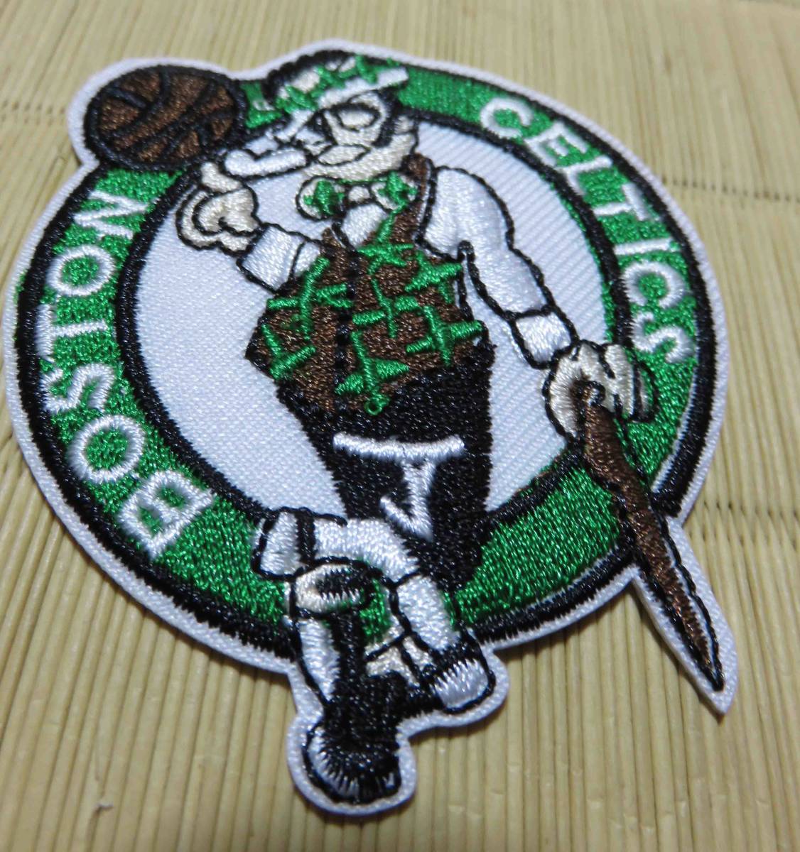 MD緑茶■新品NBAボストン・セルティックスBoston Celtics 刺繍ワッペン（パッチ）◆バスケットボール◎アメリカ　　スポーツ◆激渋_画像2