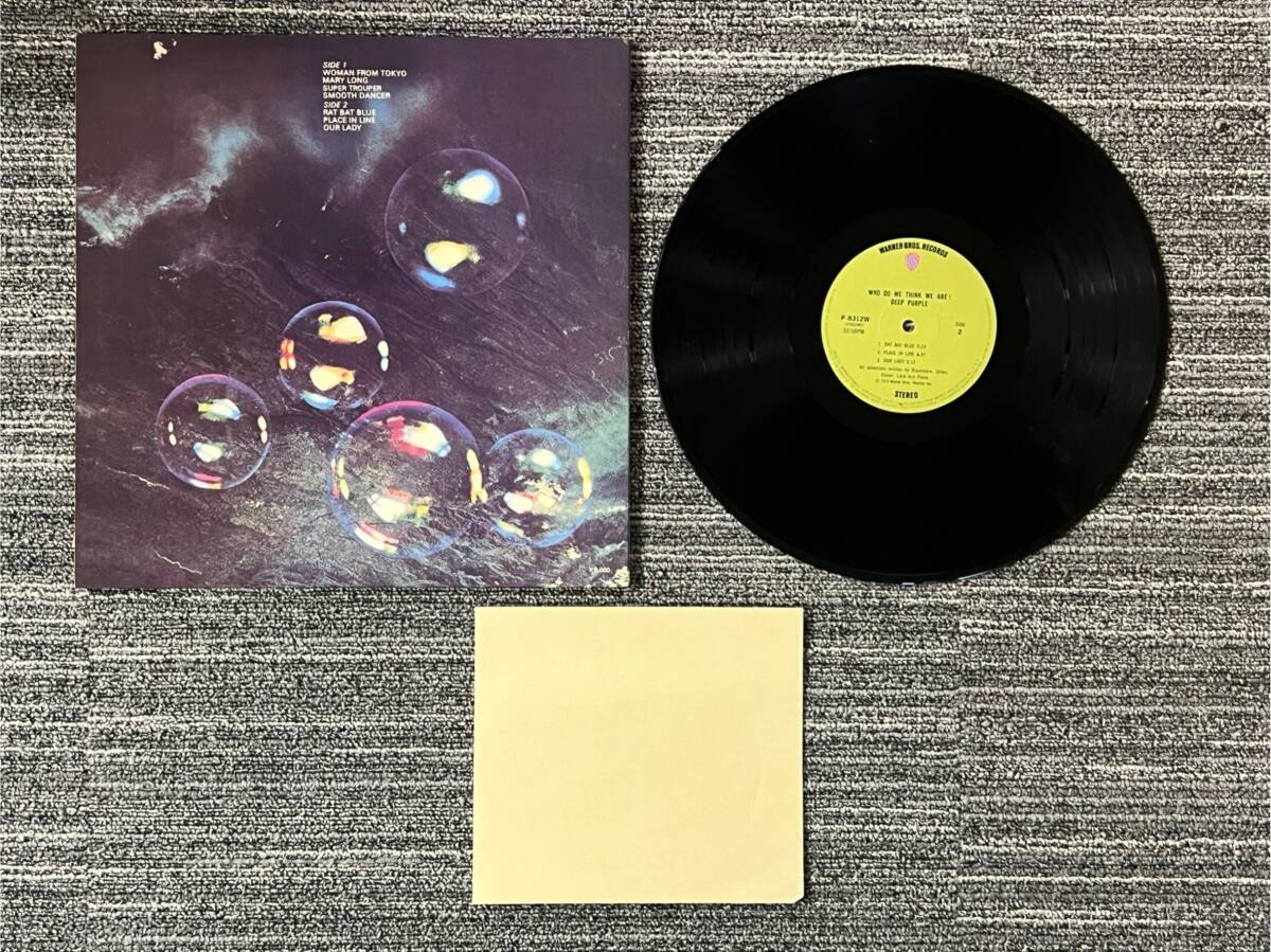 0002-0261 1円出品 レコード LP ハード ロック DEEP PURPLE ディープ パープル 紫の肖像 P-8312W 初回 帯 ステッカー 付き_画像2