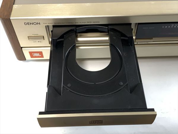 0u1k43A006 【動作品】DENON DCD-1630G CD プレーヤー デッキ RC-217 リモコン コード 付属 デノン デンオン 日本コロムビア_画像6