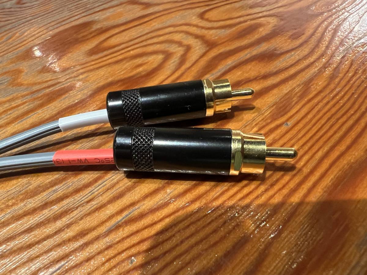 *** SME original!*TELEFUNKEN( telefunken ) RCA shield cable. [. put on station ]1.0m pair yellow gold period World Heritage . mountain fono cable as .*!