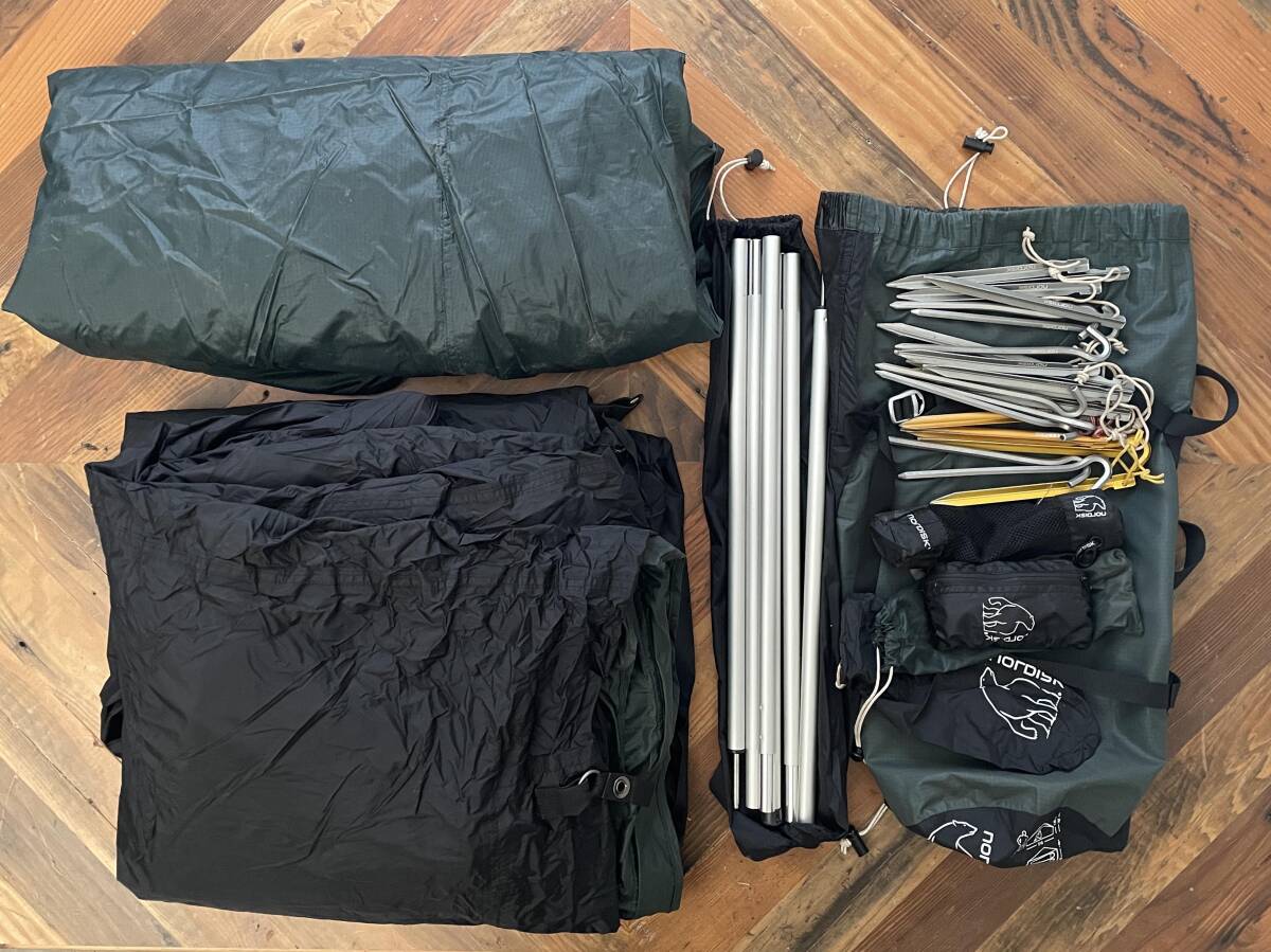 NORDISK FAXE4C 3点セット ノルディスク ファクシー4C テント Footprint Storage Net