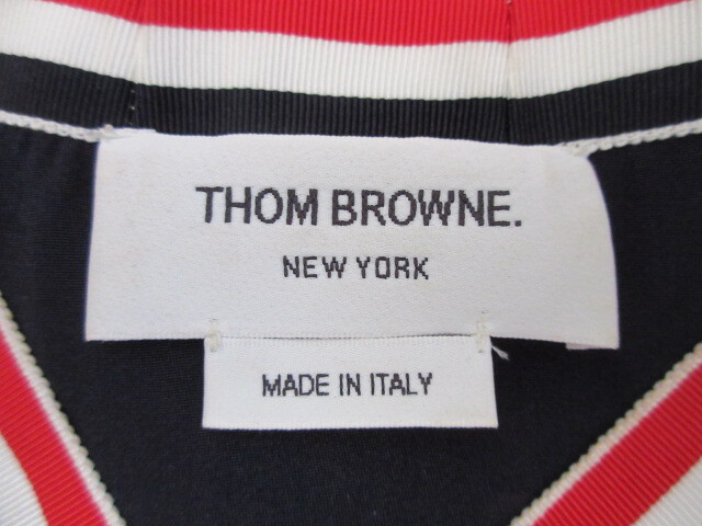 トムブラウン　THOM BROWNE. NEW YORK　 最高級　シルク　100％　トリコロール　トップス　3 国内正規品_画像5