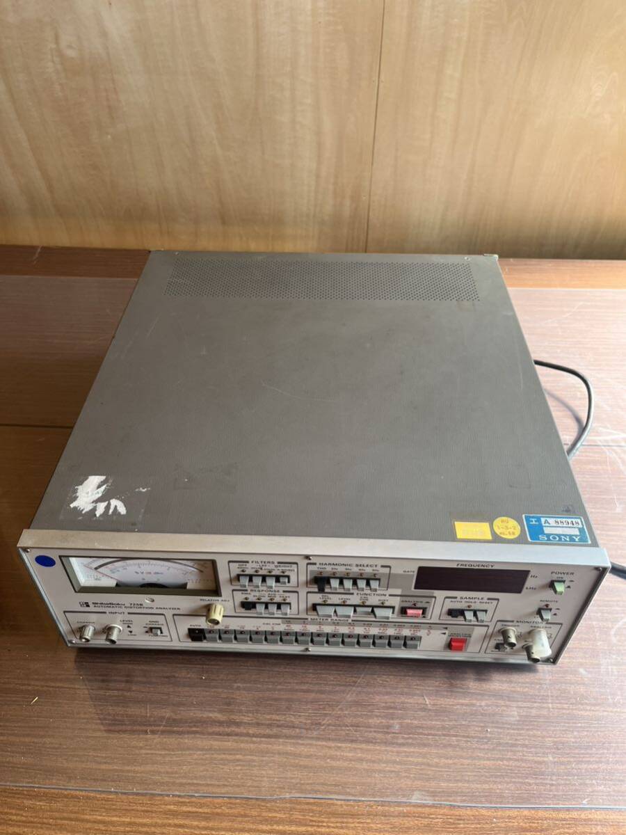 shibasoku 725B AUTOMATIC DISTORTION ANALYZER 通電確認済み_画像6