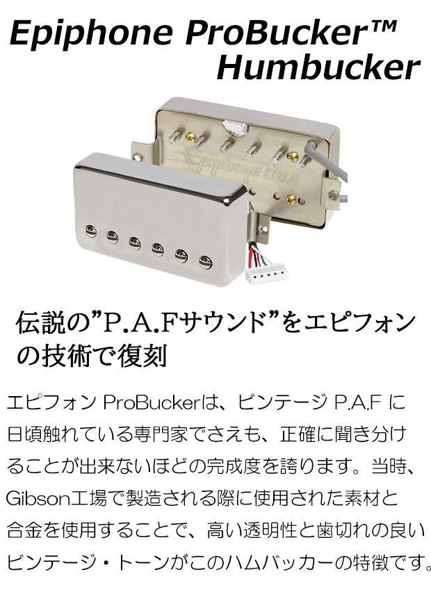 Epiphone ProBucker 2・3ゴールド ＆ 配線済みハーネスセットの画像4