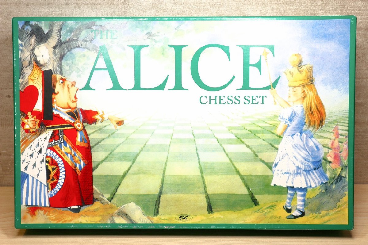 【質Banana】不思議の国のアリス チェスセット ゲーム THE ALICE CHESS SET ファンタジー インテリア 現品限り♪