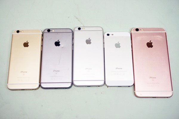 【質Banana】ジャンク品!!Apple/アップル iPhone まとめ売り 5台セット（5，6ｓ、6ｓ、6ｓ、6ｓplus） スマホ 携帯電話 部品どりに♪④_画像6