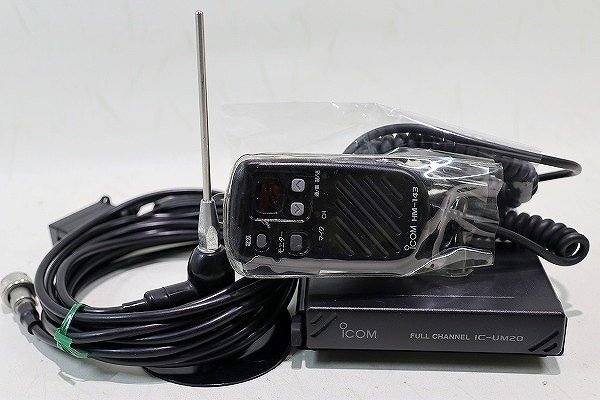 【質Banana】ICOM/アイコム HM-143 IC-UM20 スピーカーマイク 無線電話装置 通電確認のみ 現品限りE♪_画像1