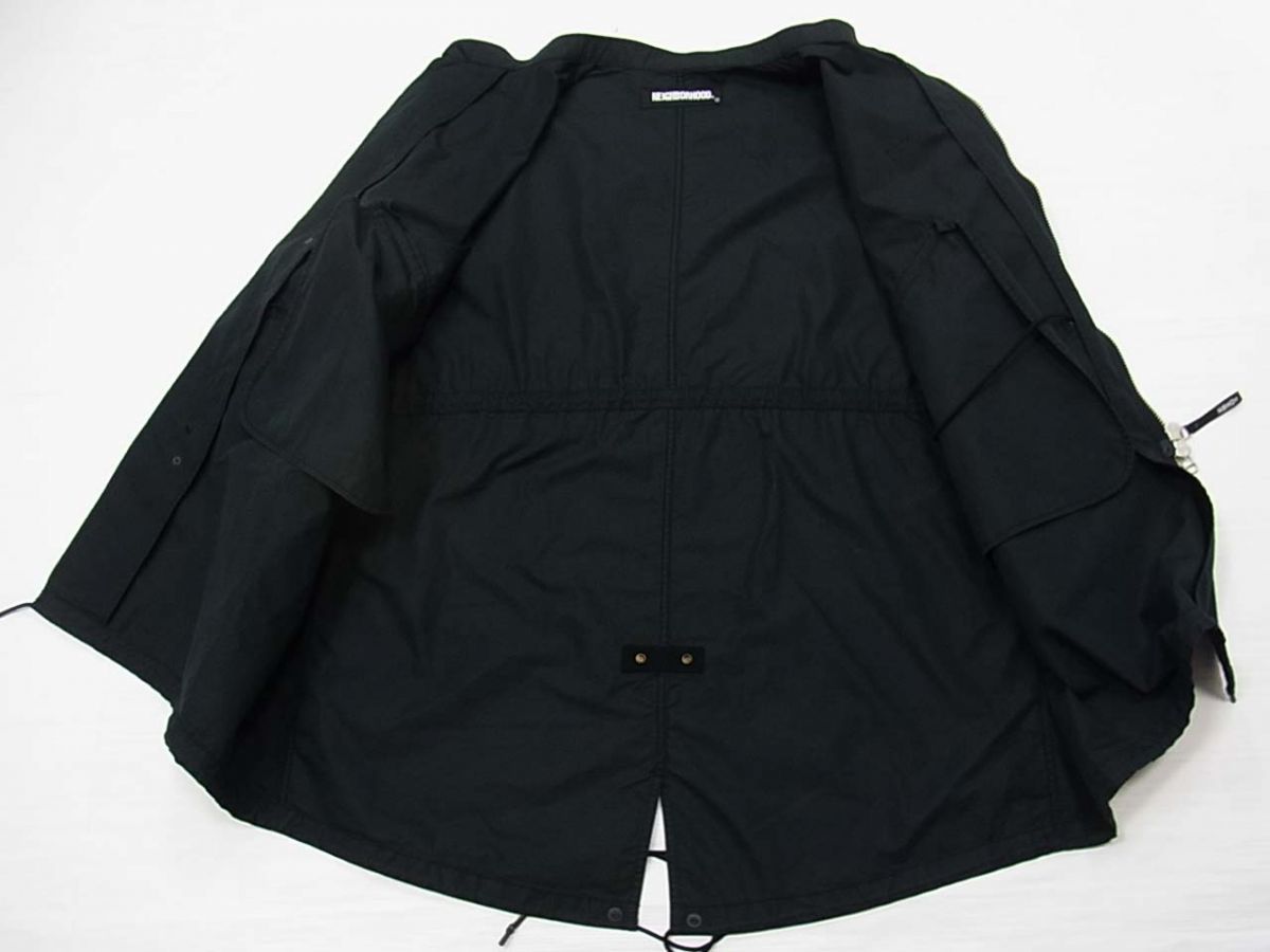 20AW☆NEIGHBORHOOD ネイバーフッド FISHTAIL/CN-COAT フィッシュテールコート モッズコート メンズ 日本製 Wジップ オーバーサイズ_画像3