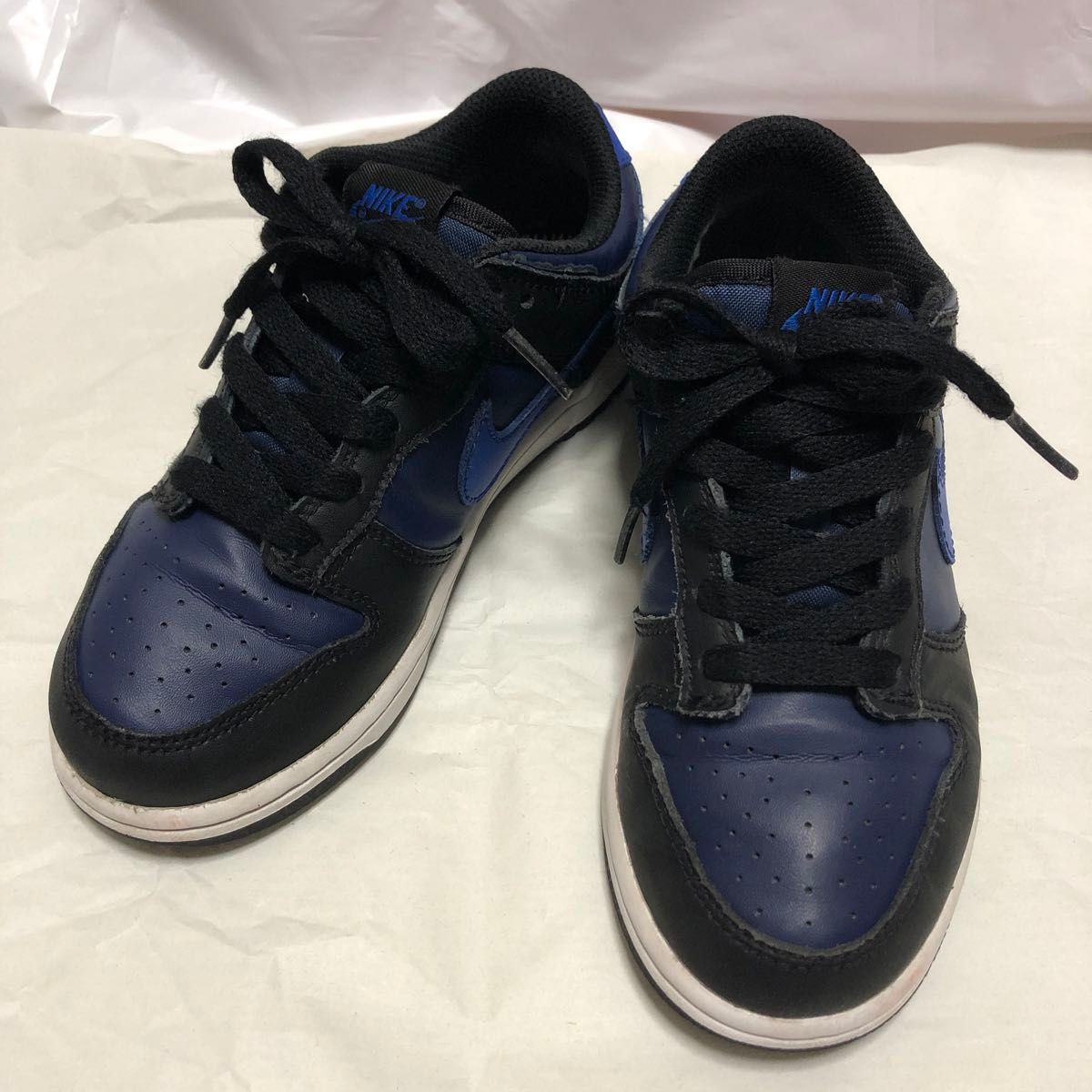 NIKE DUNK LOW (PS) 20.5cm キッズ ブラックネイビー 