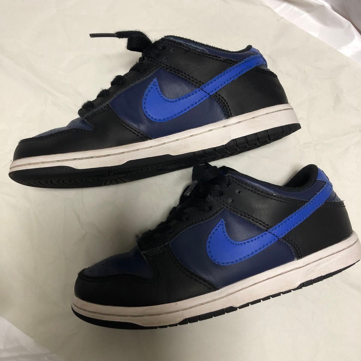 NIKE DUNK LOW (PS) 20.5cm キッズ ブラックネイビー 