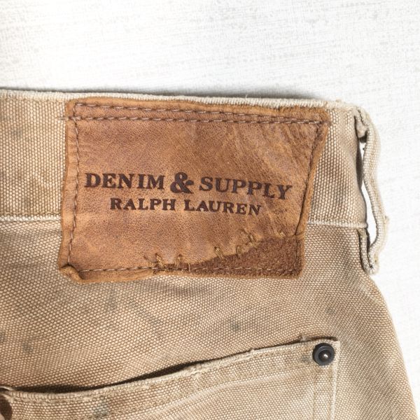 DENIM&SUPPLY デニムアンドサプライ RRL ラルフローレン ダブルニー ペイント加工 ダメージジーンズ_画像9