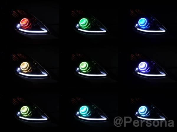 COB　RGB　イカリング　60mm　1個　超高輝度　カラーチェンジ可能　※定形外は送料無料※　CCFLイカリングやSMDイクラリングより明るい！_画像1