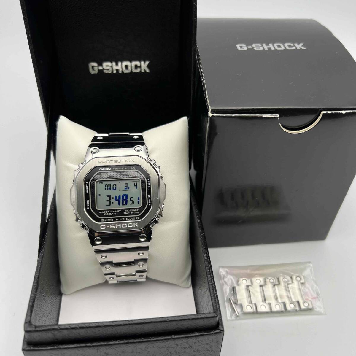 CASIO カシオ G-SHOCK GMW-B5000D-1JF マルチバンド6 電波ソーラー Bluetooth フルメタル メンズ 腕時計 動作品 現状品の画像1