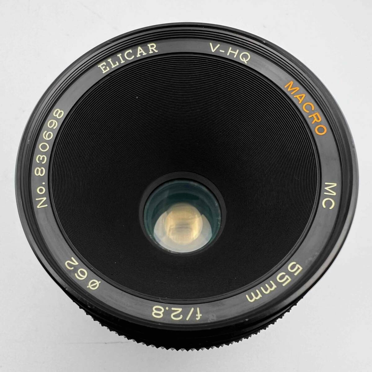 エリカ ELICAR V-HQ MACRO MC 55mm F2.8 MACRO 単焦点レンズ マクロレンズ 一眼カメラ用 マニュアルフォーカス MF 現状品