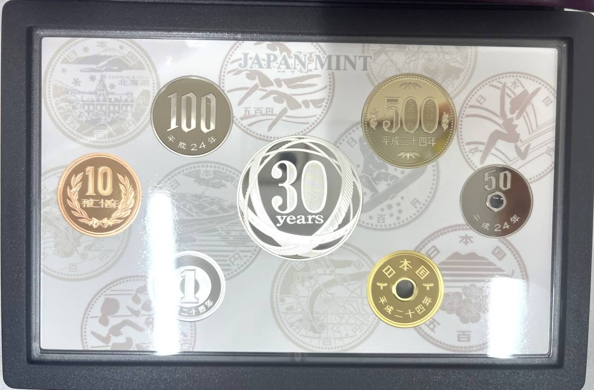 5百円貨幣誕生30周年 2012年 プルーフ貨幣セット 銀約20g 記念硬貨 貴金属 メダル 造幣局 コイン　未使用_画像4