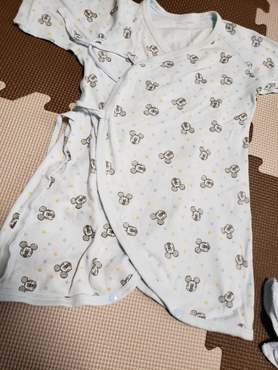  Disney * baby 50~60 size * combi-coverall underwear & short put on set 