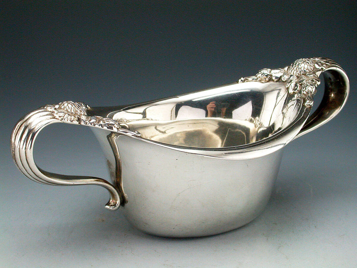  antique Tiffany *a-ru Novo - form .. ornament original silver made both ear pot 