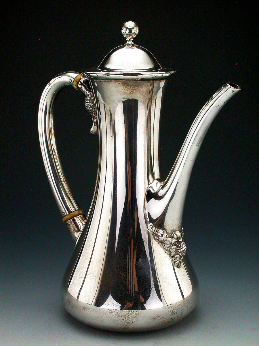  antique Tiffany *a-ru Novo - form .. ornament original silver made pot 