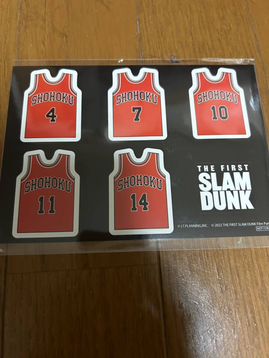 【映画】スラムダンク　THE FIRST SLAM DUNK　DVD特典シール　湘北ユニフォーム型ステッカー 予約御礼品_画像1