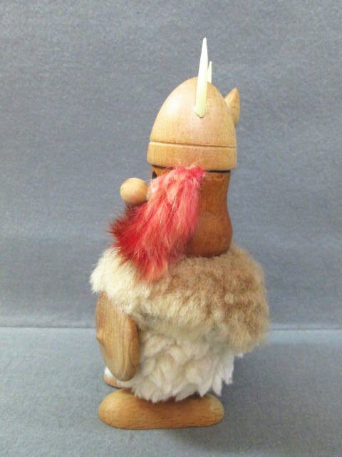 【NOGGINS ノギンス 赤髭 バイキング 木製 人形】北欧/デンマーク/ヴィンテージ/ウッド/赤髪/置物_画像2