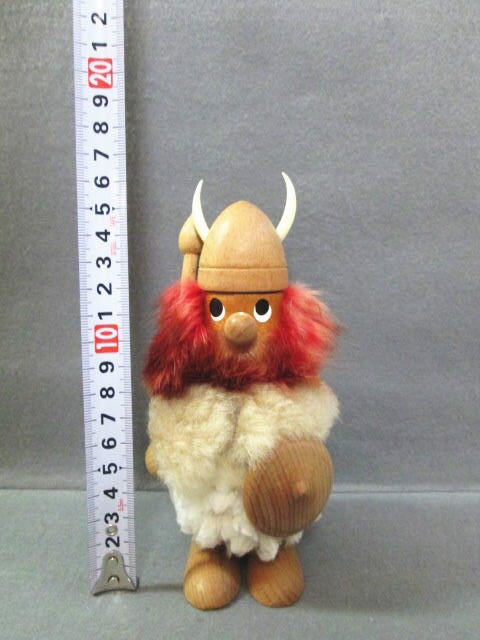 【NOGGINS ノギンス 赤髭 バイキング 木製 人形】北欧/デンマーク/ヴィンテージ/ウッド/赤髪/置物_画像10