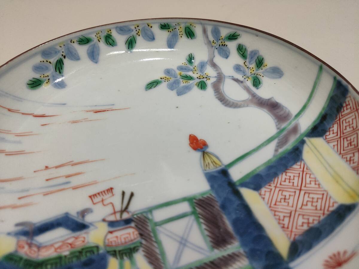 PPZ3547675 江戸後期(古伊万里) 色絵皿15cm☆飾り皿の画像8