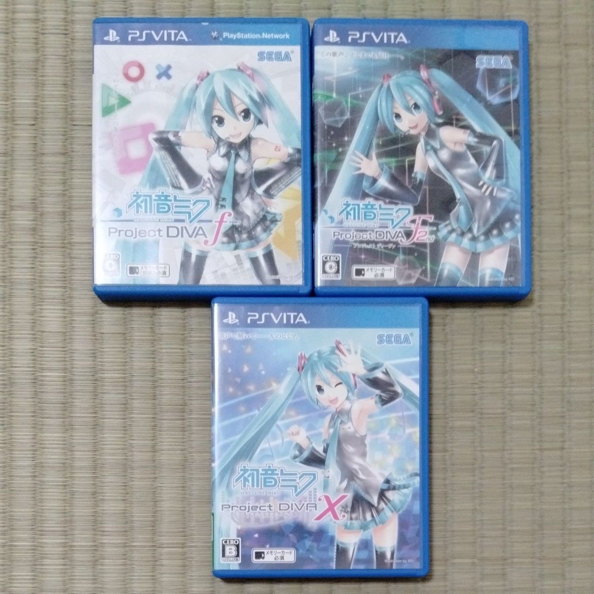 【PSVita】 初音ミク -Project DIVA-  f＋F2nd＋Xの3本セット