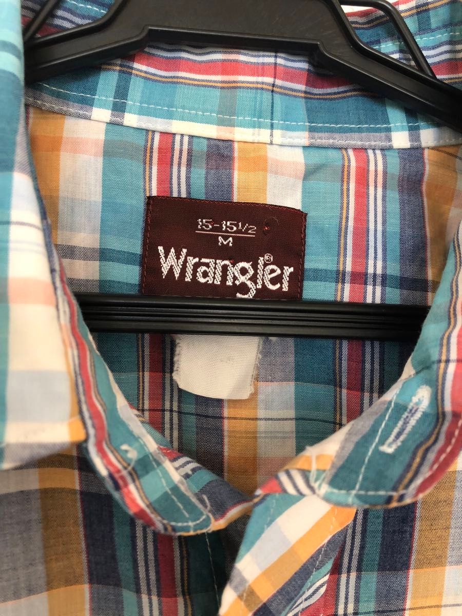 Wrangler  チェック柄 半袖シャツ