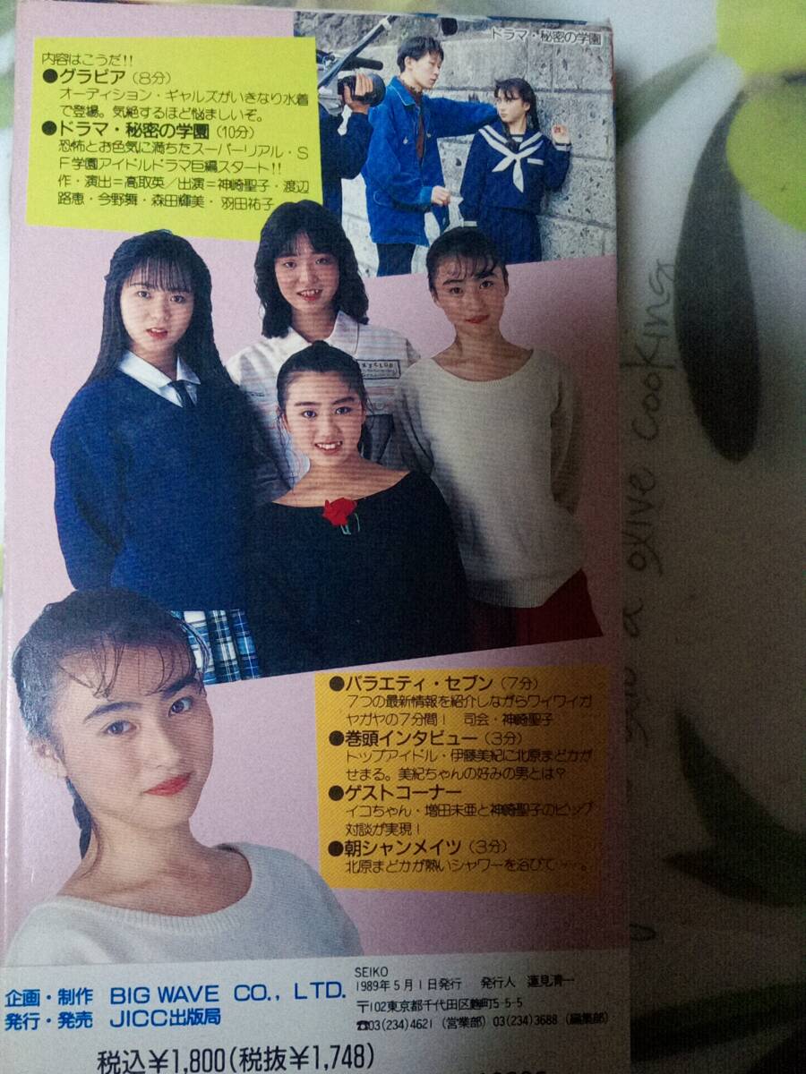 （送料込み）NIPPON アイドル探偵団 VOL.1 「SEIKO」 伊藤美紀・神崎聖子・増田未亜 VHSビデオ 1989年の画像2