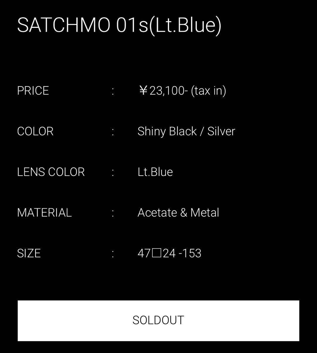 【美品】 A.D.S.R SATCHMO 01 light blue 付属品オールセット