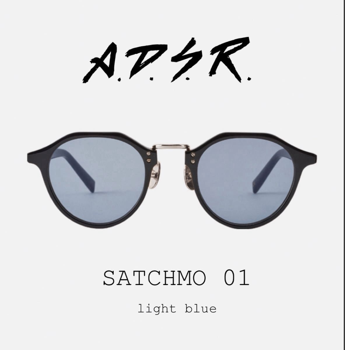 【美品】 A.D.S.R SATCHMO 01 light blue 付属品オールセット