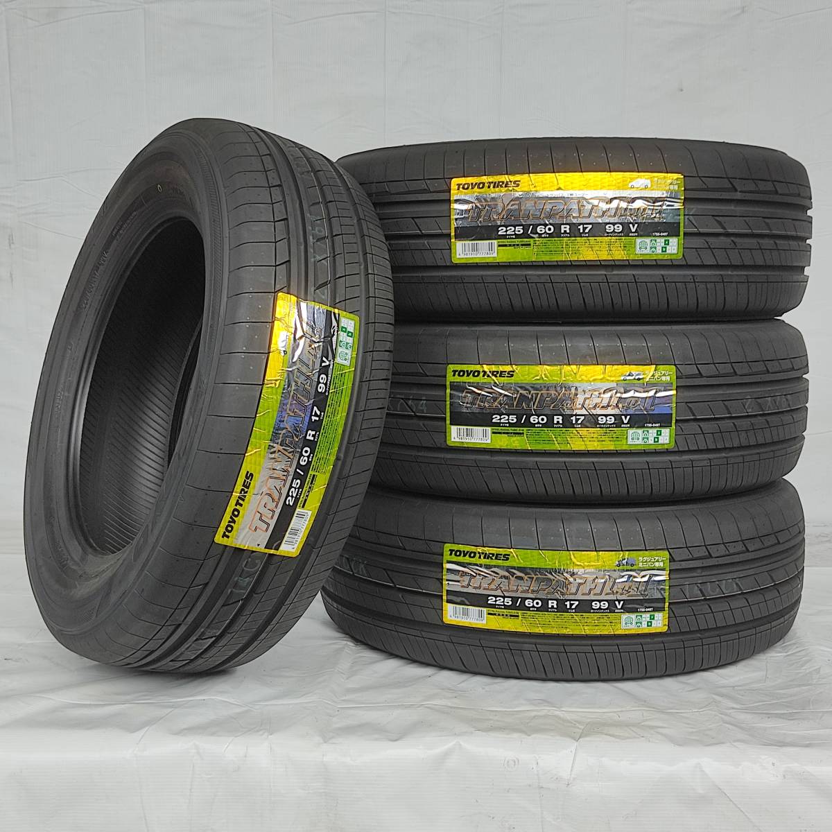 新品*即決 タイヤ4本セット 225/60R17 トーヨー トランパス Lu2 TOYO TRANPATH LuⅡ アルファード ヴェルファイア_画像1