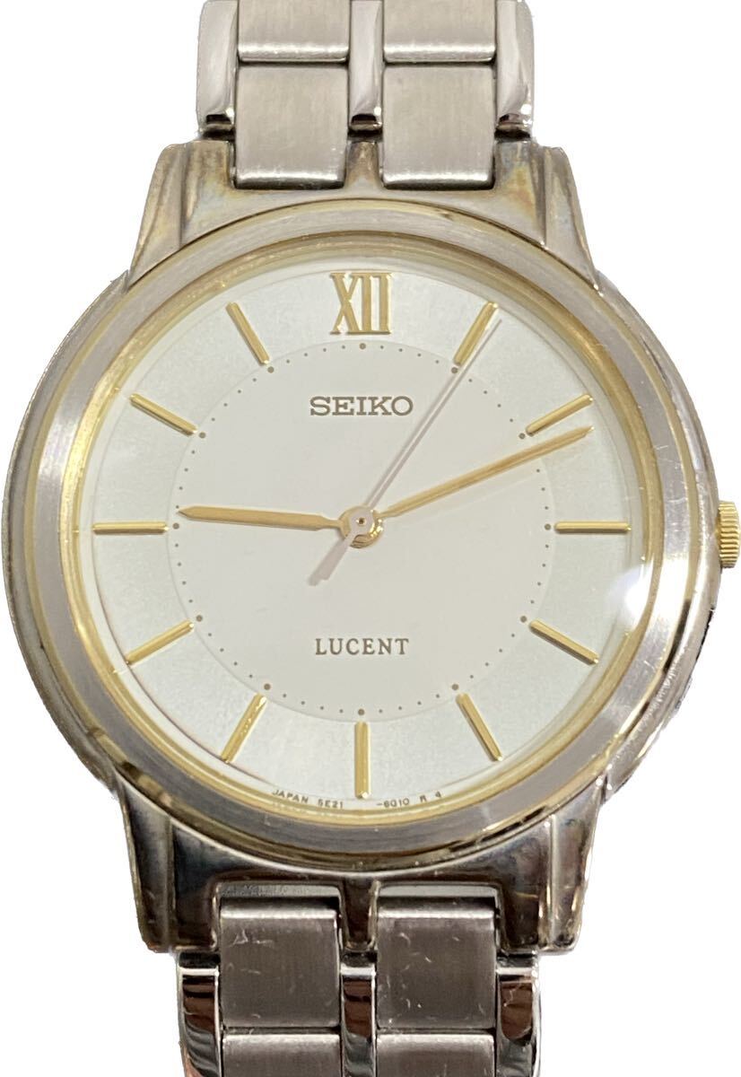 ★1円〜♪★デッドストック★SEIKO LUCENT セイコー　ルーセント　腕時計【SCRW061】5E21-6E90 サファイアガラス★貴重★電池交換済み♪_画像1