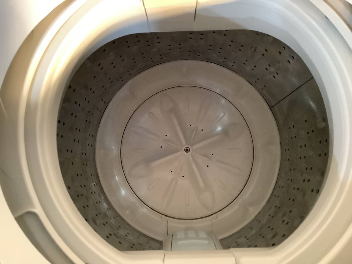 M396【中古・現状品】HITACHI日立 全自動洗濯機 NW-50G（ｗ） 5kg STEP WASH SLIM&COMPACT　2022年製　動作確認済み_画像7