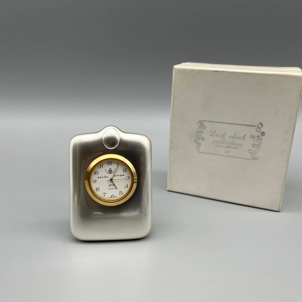 【1円出品】 置時計 ラランジェ ヤマグチ 40TH Desk clock collection オブジェ インテリアの画像1