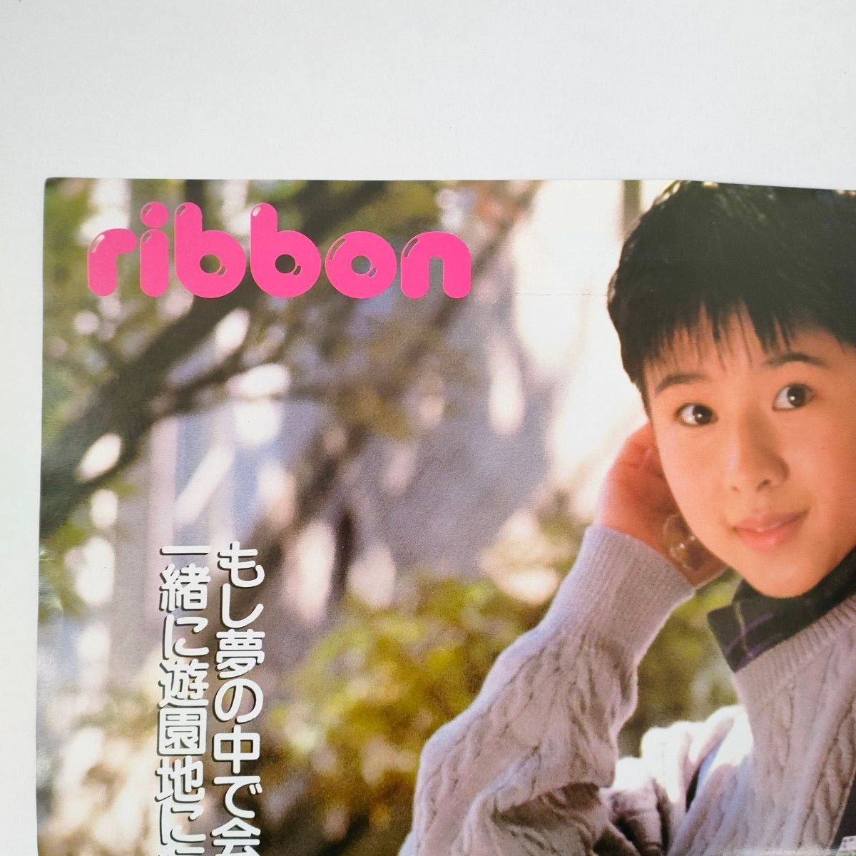 ribbon リボン  加勢大周 付録 ポスター 永作博美 90年代 アイドル