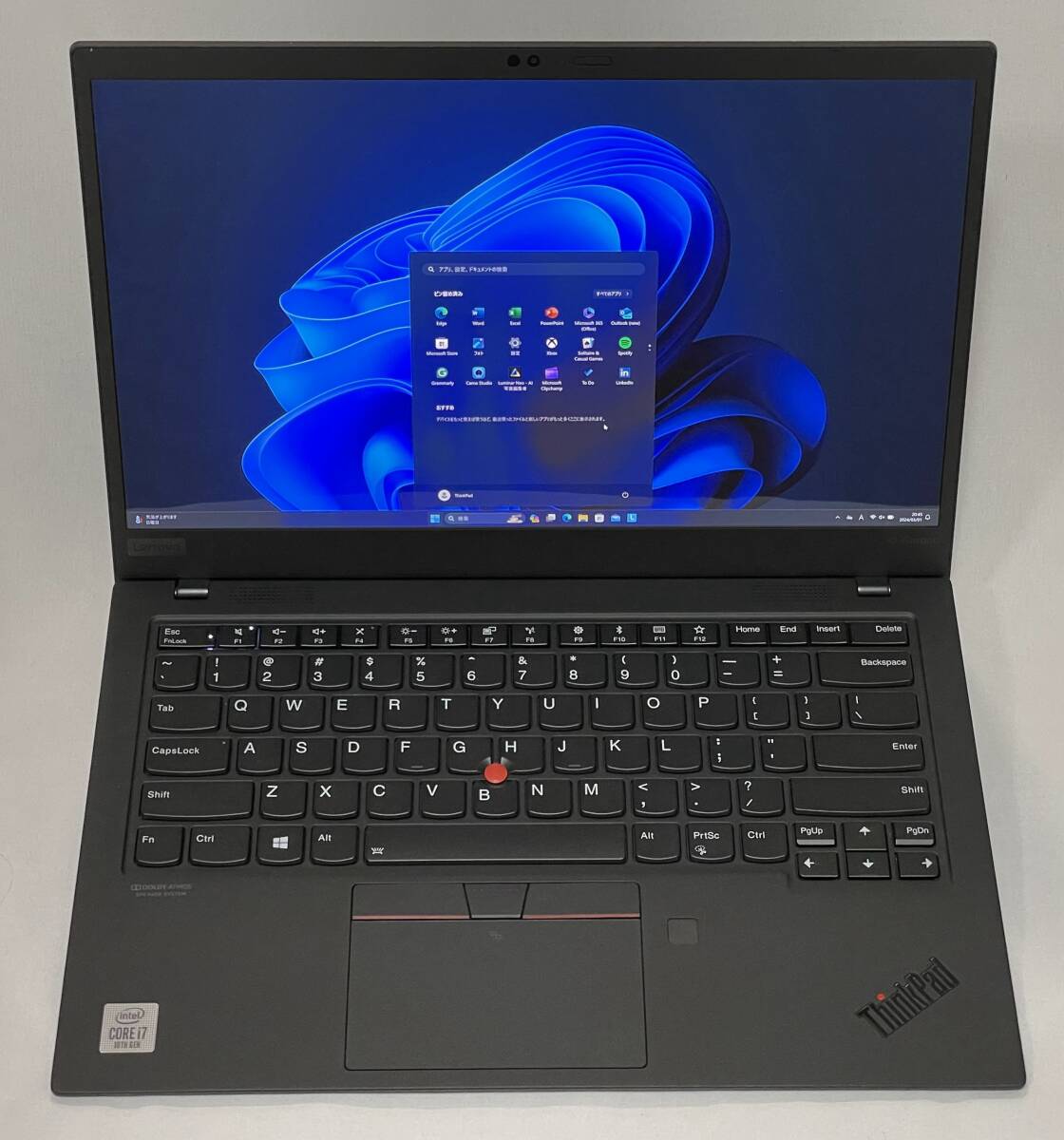 未使用 高性能 フルスペック ThinkPad X1 Carbon - SIMフリー MS Office 2021付き - CPU i7 / MEM 16GB / SSD 2TB / 4K LCD / Win11 Pro 64_画像2