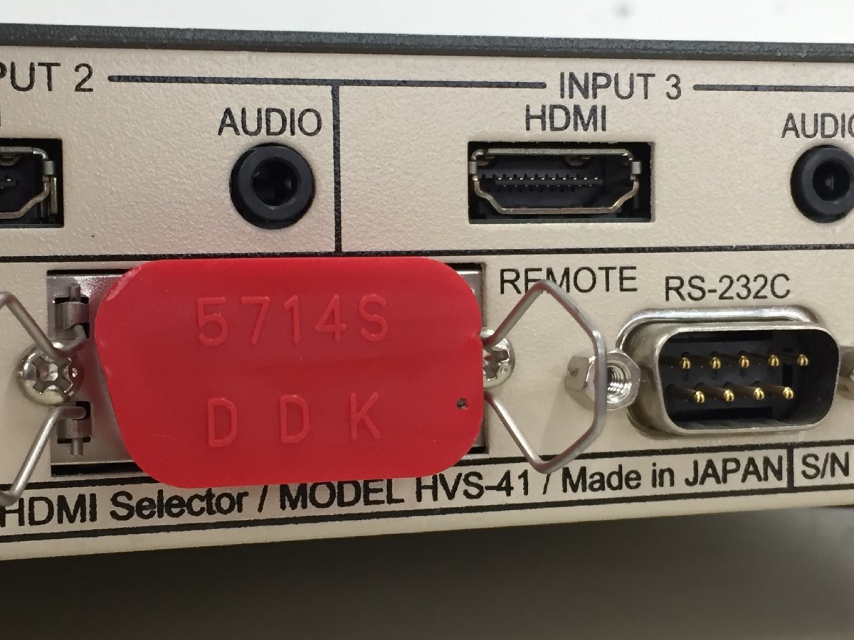 ２台セット　IMAGENICS イメージニクス HVS-41 HDMI セレクター 　（管：2Fw）