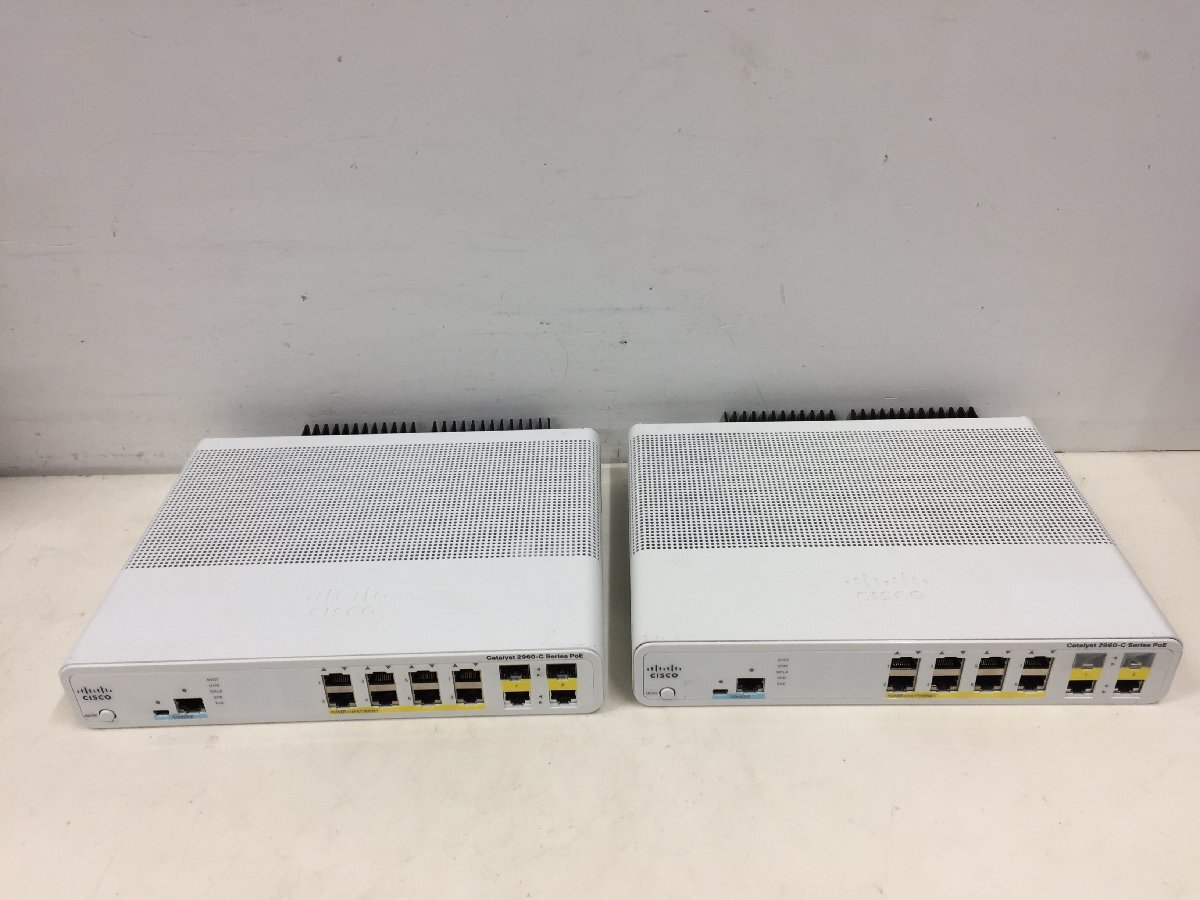 Cisco WS-C2960C-8PC-L V02 Cisco Catalyst シスコ スイッチ 初期化済 　２個セット（管２F）_画像4