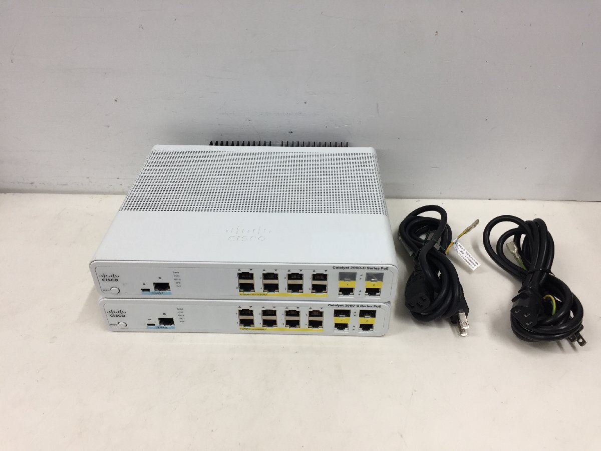 Cisco WS-C2960C-8PC-L V02 Cisco Catalyst シスコ スイッチ 初期化済 　２個セット（管２F）_画像1