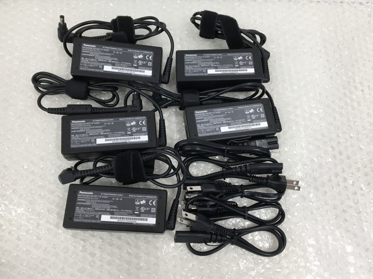 Panasonic ACアダプター　CF-AA6532A M1　16V~5.3A　5個セット　動作品　（管：2F-M)