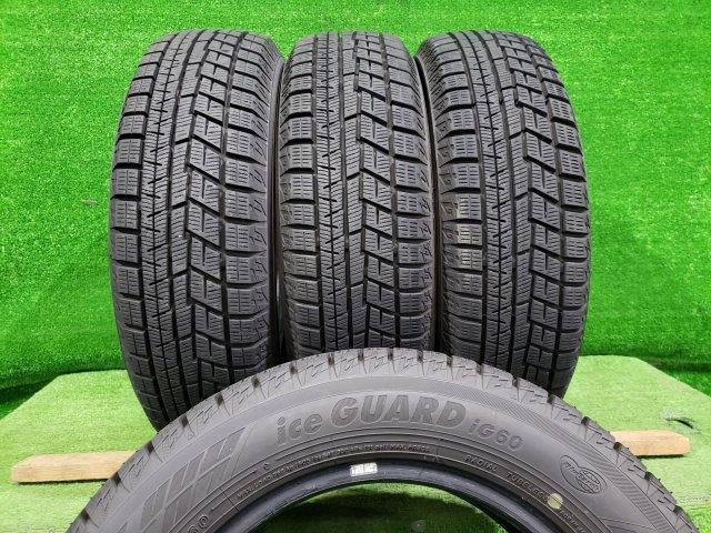 ヨコハマ YOKOHAMA スタッドレスタイヤ 4本セット ICE GUARD IG60 155/65R13 2021年 8分山 IG50 IG70_画像1