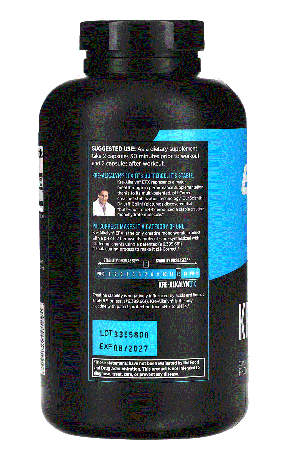 EFX Sportskre alkali nEFX Kre-Alkalyn EFX 240 bead .... body .... support creatine sport creatine mono hyde rate 