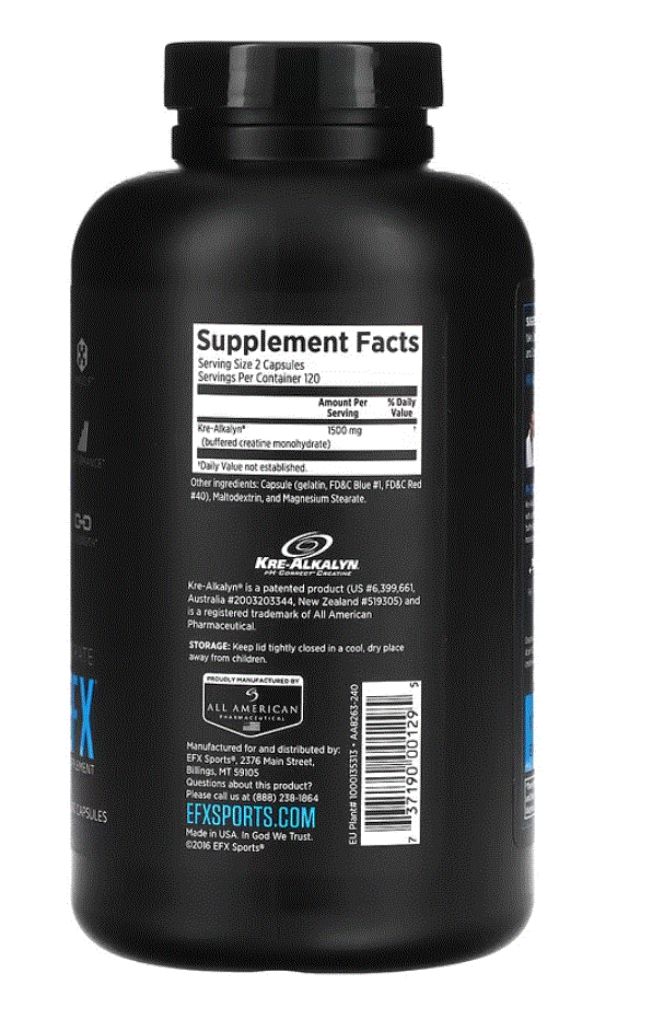 EFX Sportskre alkali nEFX Kre-Alkalyn EFX 240 bead .... body .... support creatine sport creatine mono hyde rate 