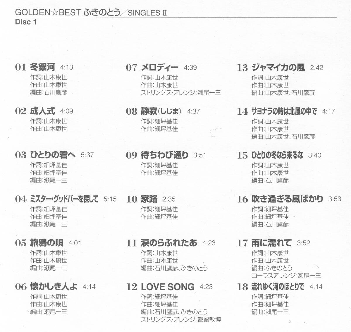 GOLDEN☆BEST SINGLES-Ⅱ　2CD_画像2