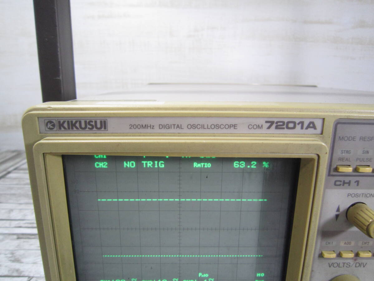 KIKUSUI 菊水 COM7201A 200MHz デジタル オシロスコープの画像2