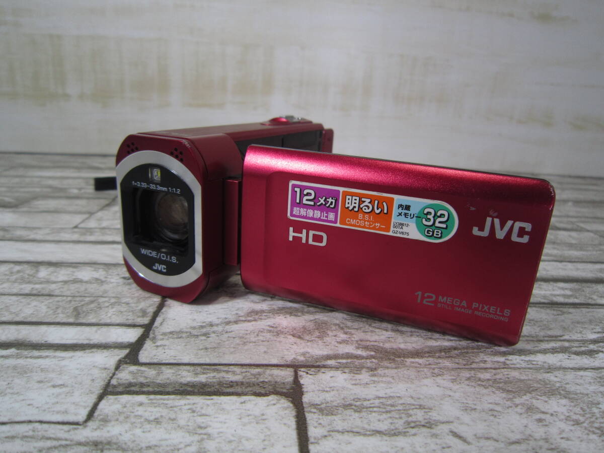 JVCKENWOOD JVC ビデオカメラ Everio GZ-V675-R ローズレッド_画像2