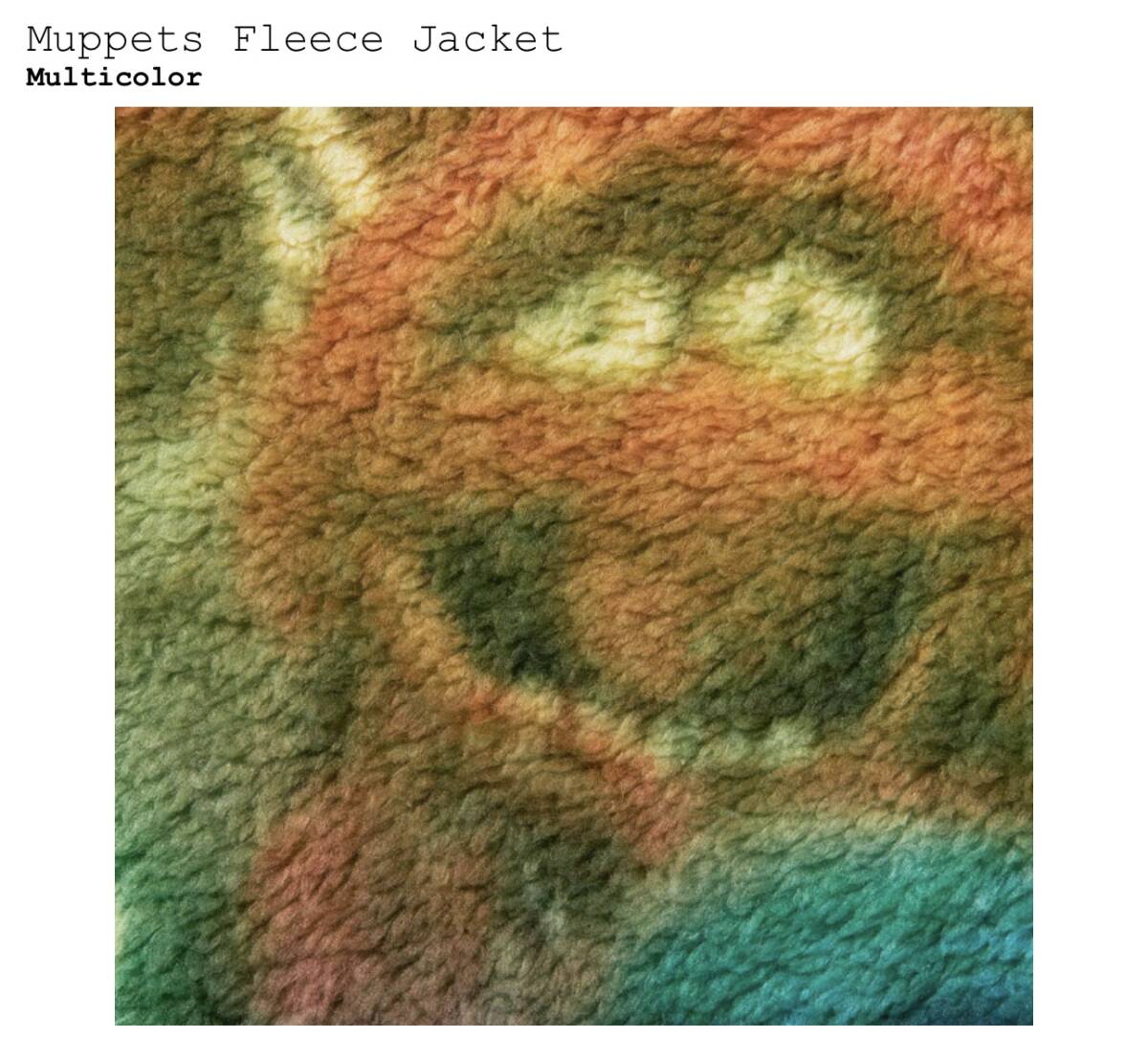 Supreme Muppets Fleece Jacket Multicolor M シュプリーム マペッツ フリース ジャケット マルチカラー 24ss カーミット ロルフ_画像6