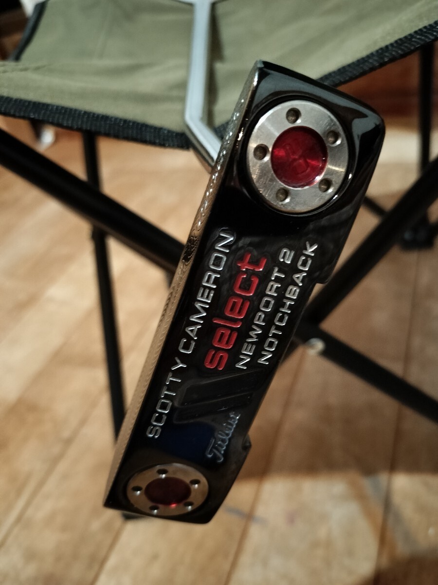 スコッティキャメロン セレクト SCOTTY CAMERON SELECT ニューポート2 NOTCHBACK ブラック おまけグリップ付 パターの画像1